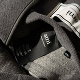 Heavy wool zip front jacket