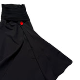 Ruched Waist Slit Hem Maxi Skirt