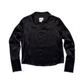 100% silk button down shirt