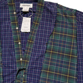 Split plaid flannel