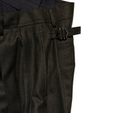 Pleated wide leg hakama trouser