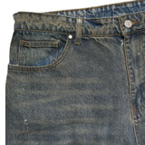 Mud waah baggy distressed denim
