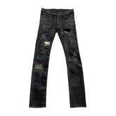 waxed patchwork denim