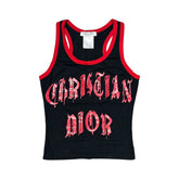 2002 gothic print tank