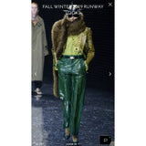 FW19 runway python leather pant