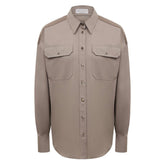 Monili beaded snap button shirt