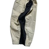 Distressed Zippered wide leg flare baggy cargo