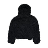 Ghillie stretchy fuzzy hoodie