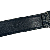Monogram logo leather belt