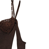 Other realities Knitted cutout sleeve midi dress