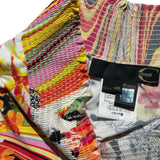 2004 graphic floral set top + skirt