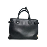 Banner collapsible leather nova check bag