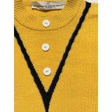 Stretch ribbed Colorblock top