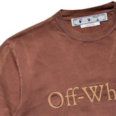 Cropped washed logo tee