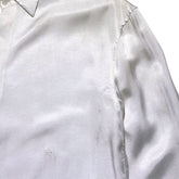 Cupro silk button down shirt