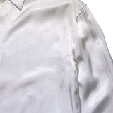 Cupro silk button down shirt
