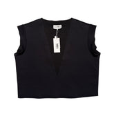 Oversized V neck top