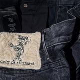 Washed Flared denim