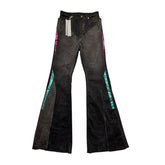 SS23 Sample paneled flare denim