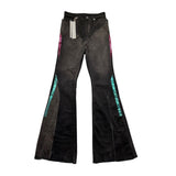 SS23 Sample paneled flare denim