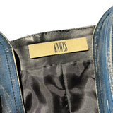 Leather corset dip top