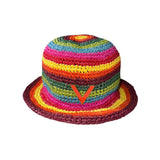 Crochet multicolor bucket hat
