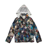 2006 rebirth to tabura rasa Rebuild patchwork flannel hoodie