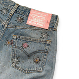 Crystal embellished jeans