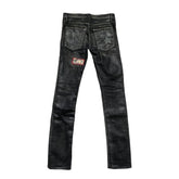 waxed patchwork denim