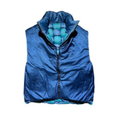 Reversible keel quilted puffer vest