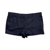 Tonal pinstripe tailored shorts