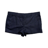 Tonal pinstripe tailored shorts