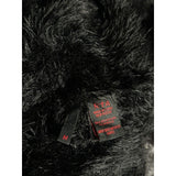 Nylon furry zip jacket