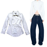 Haelo cinch back button down