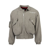 Sueded flight jacket