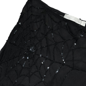 silk spider web sequin skirt