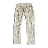 Mummy distressed layered pant