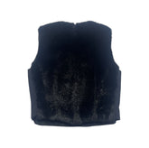 1997 furry side zip vest