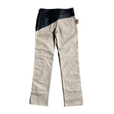 Split leather carpenter pant