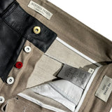 Split leather carpenter pant