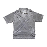 Shayne Oliver Chain mail glitter polo