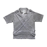 Shayne Oliver Chain mail glitter polo