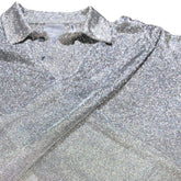 Shayne Oliver Chain mail glitter polo