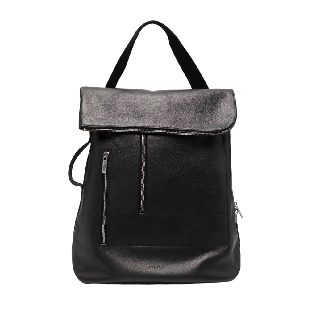 Cargo leather backpack