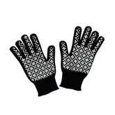 Monogram logo cross gloves