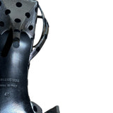 Polka dot satin heel