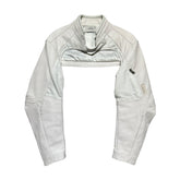 Cropped biker jacket