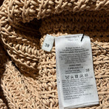 Hand knit leather midi dress