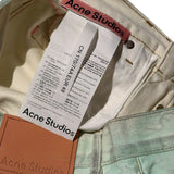 Baggy wide leg washed denim