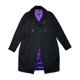 Silk lined double breast trench coat